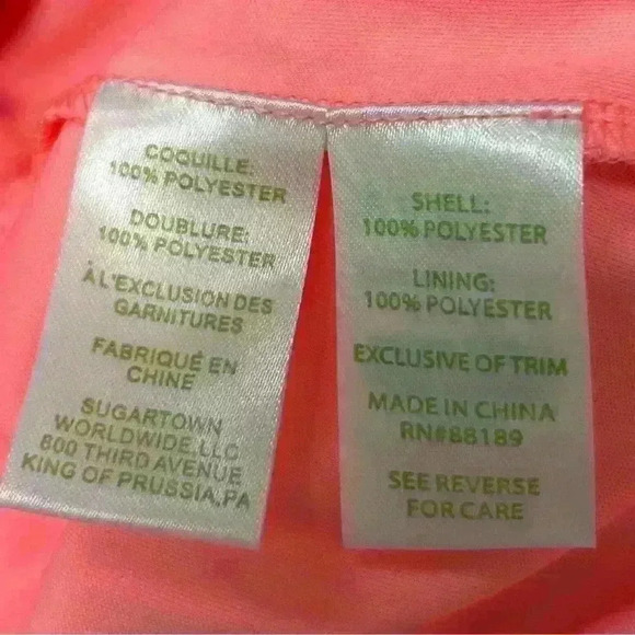 Lilly Pulitzer Dragonfruit Pink Ombre Marquette Shift Dress X Small - Picture 14 of 15